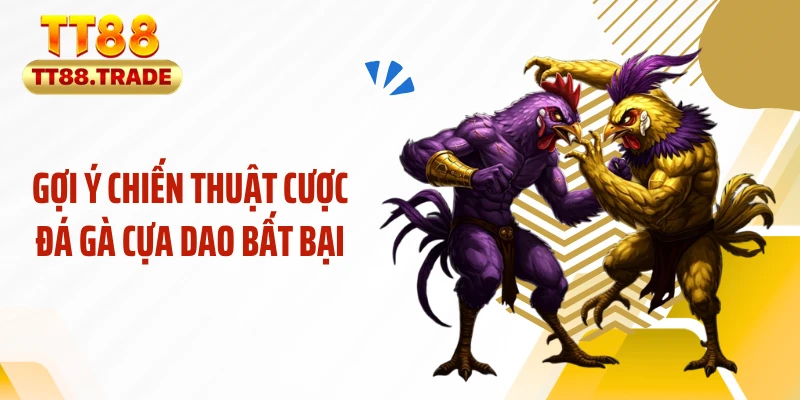 Gợi ý chiến thuật cược đá gà cựa dao bất bại